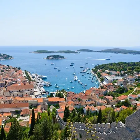 In Hvar Town With Sea View, Balcony, Air Conditioning, Wi-fi